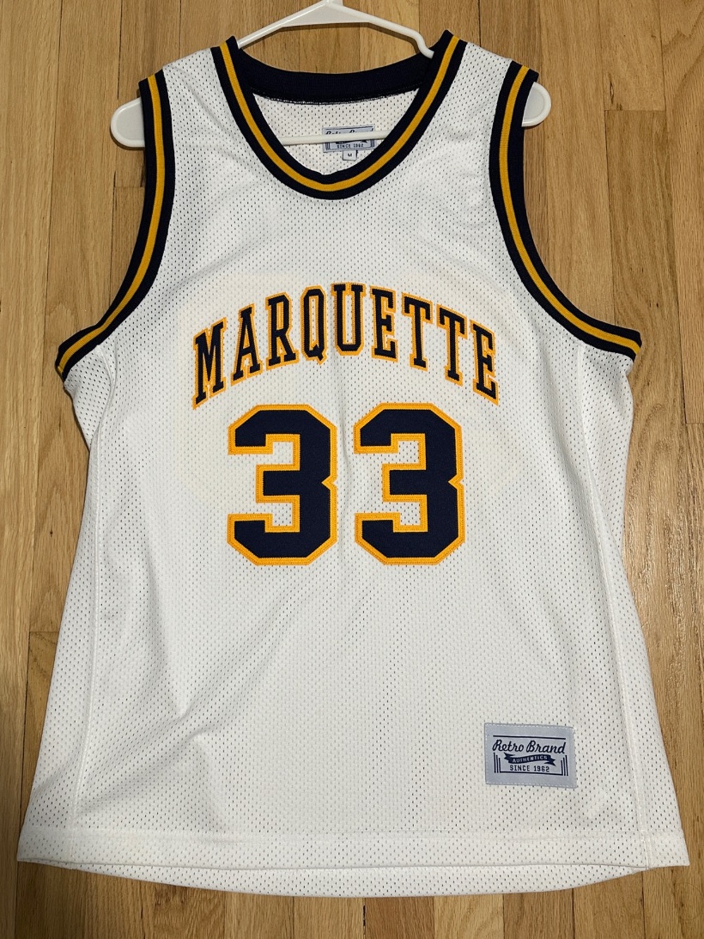 Jimmy Butler #33 Marquette Golden Eagles Retro Brand Jersey Men’s Medium